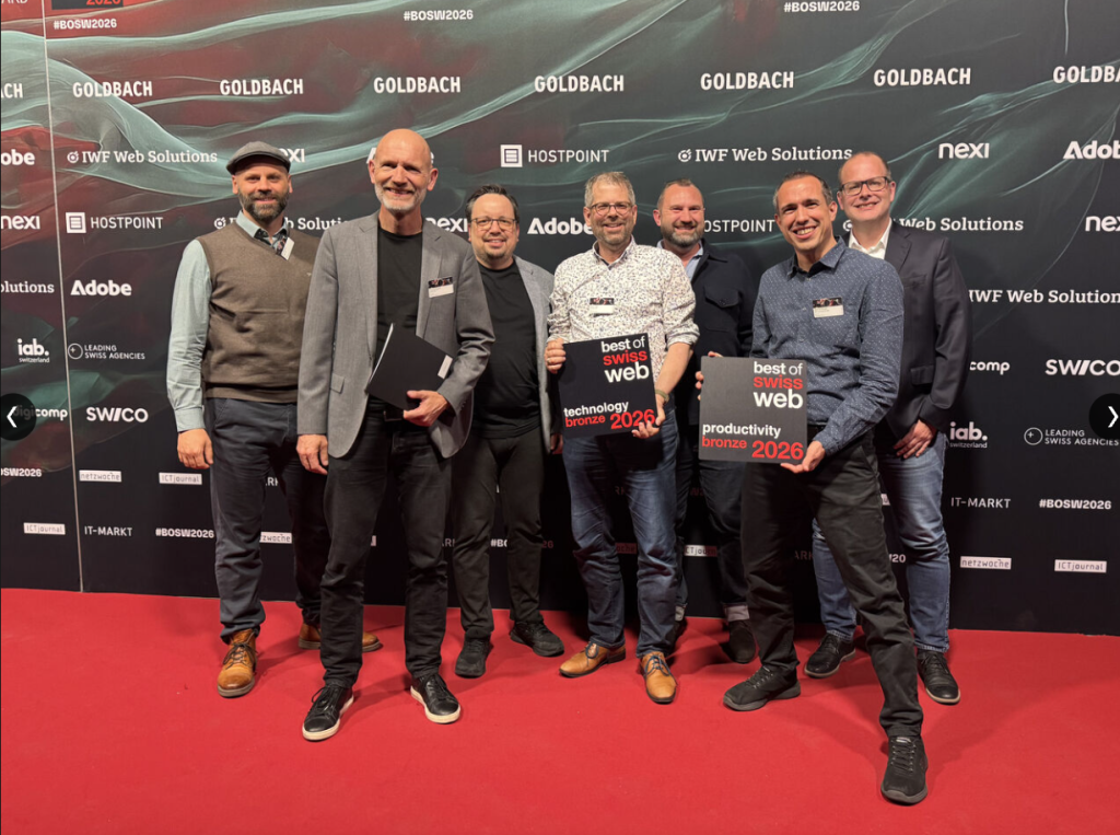 «IGP Powder Center» hat 2x Bronze 🥉🥉 in den Kategorien Technology und Productivity beim Best of Swiss Web 2026 gewonnen