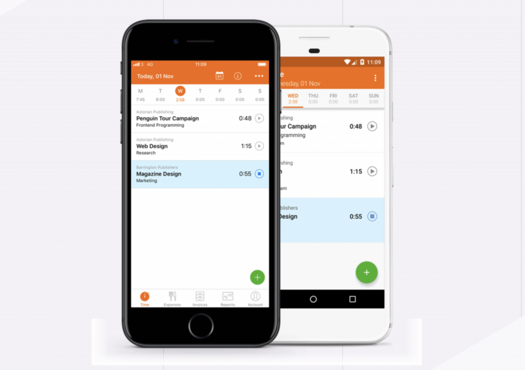 Mobile time recording for installation assembly workers
