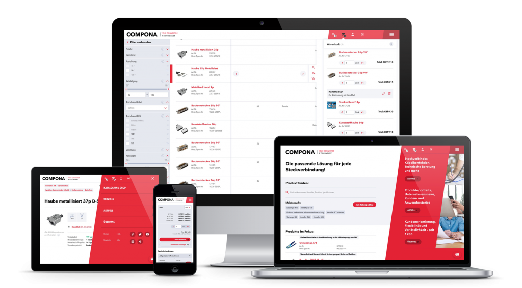 compona, webshop, intelliact, Daten- und Systemarchitektur, PLM, Produkt Lifecycle Managment, Application Architektur